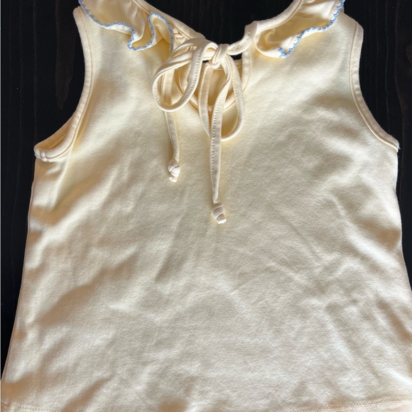 Yellow Ruffled Kids Top - Picture 9 of 10